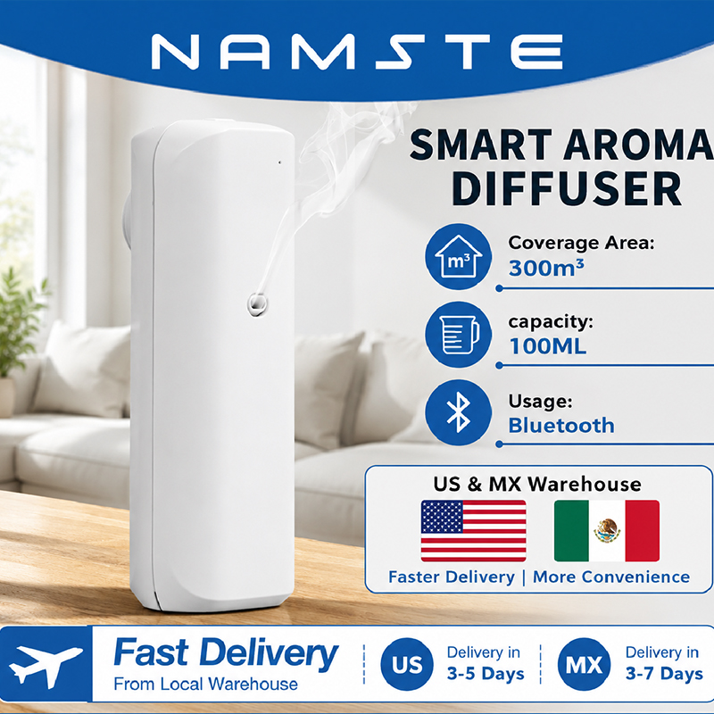 Home Fragrance Janzen - ناشر زيوت عطرية NAMSTE بتقنية البلوتوث،