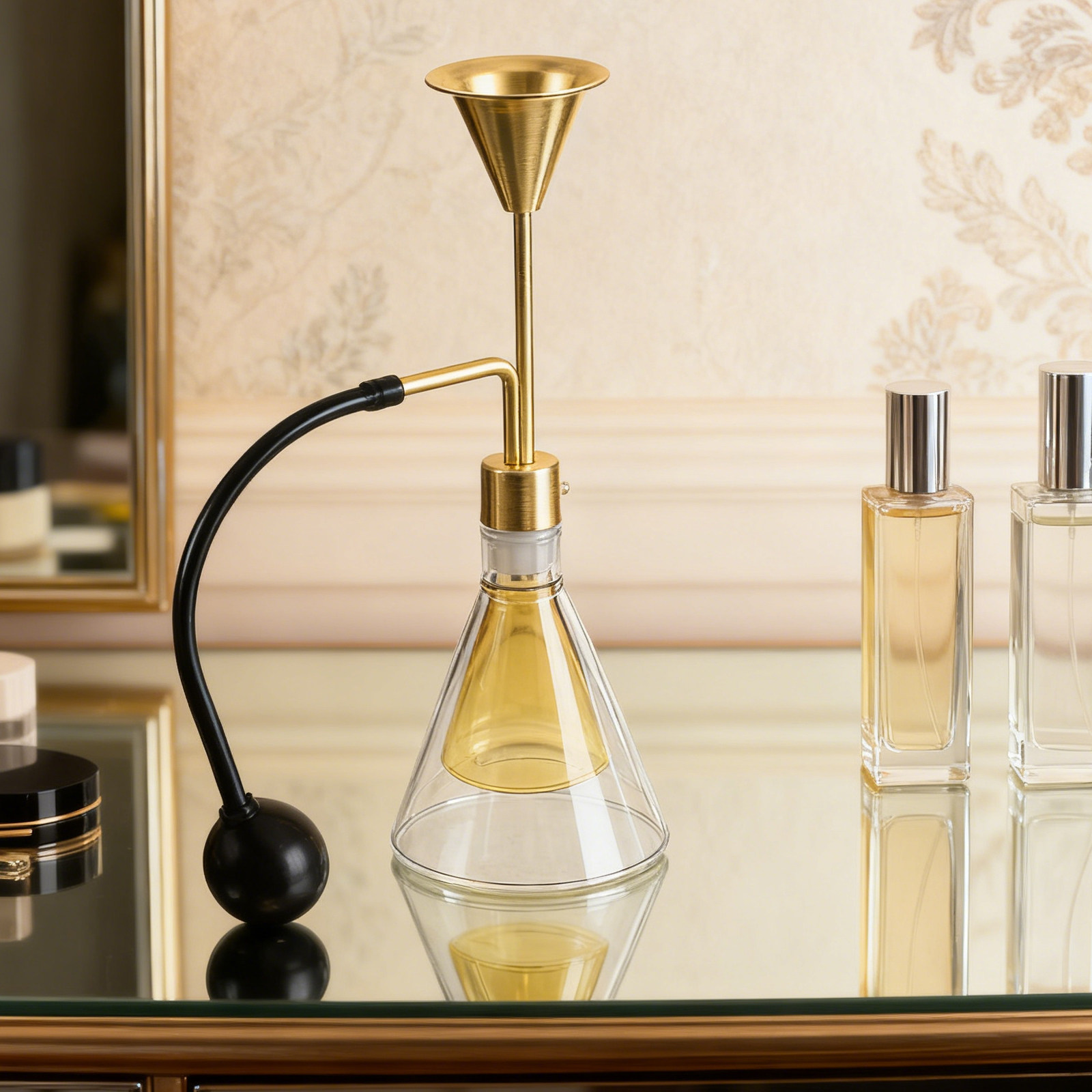 Home And You Fragrance Diffuser - زجاجة عطر زجاجية مزدوجة الجدار للزيوت