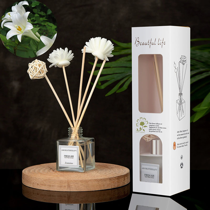 Home Fragrance Jasmine Diffuser - مجموعة ناشر عطر منزلي 50 مل