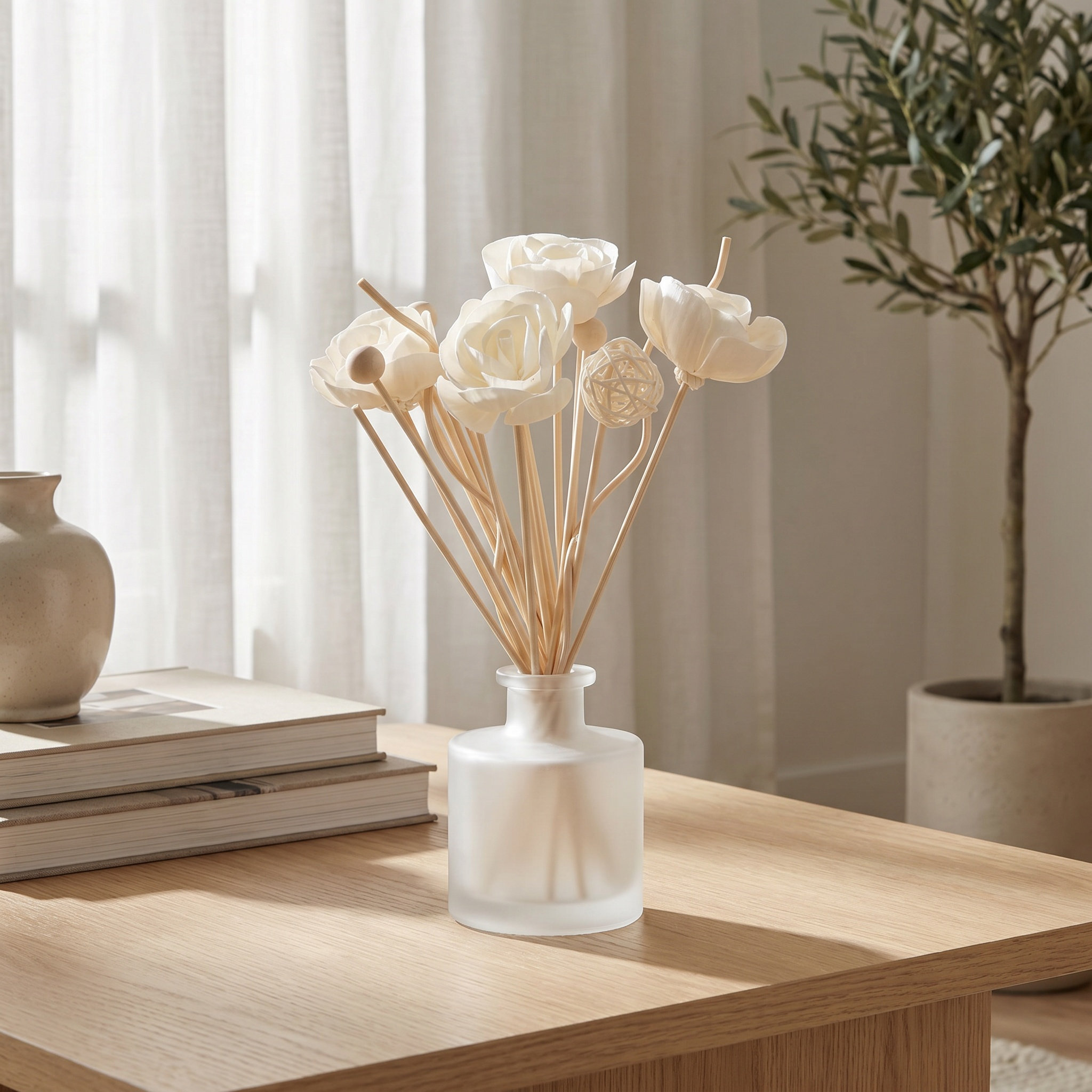 22 قطعة من أعواد الروطان الطبي - مراجعة Home Fragrance Jasmine Diffuser وسعره