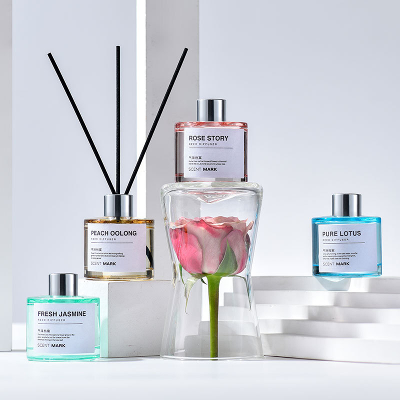 50 مللي مجموعة ناشر القصب زجاج - مراجعة Home Fragrance Jasmine Diffuser وسعره