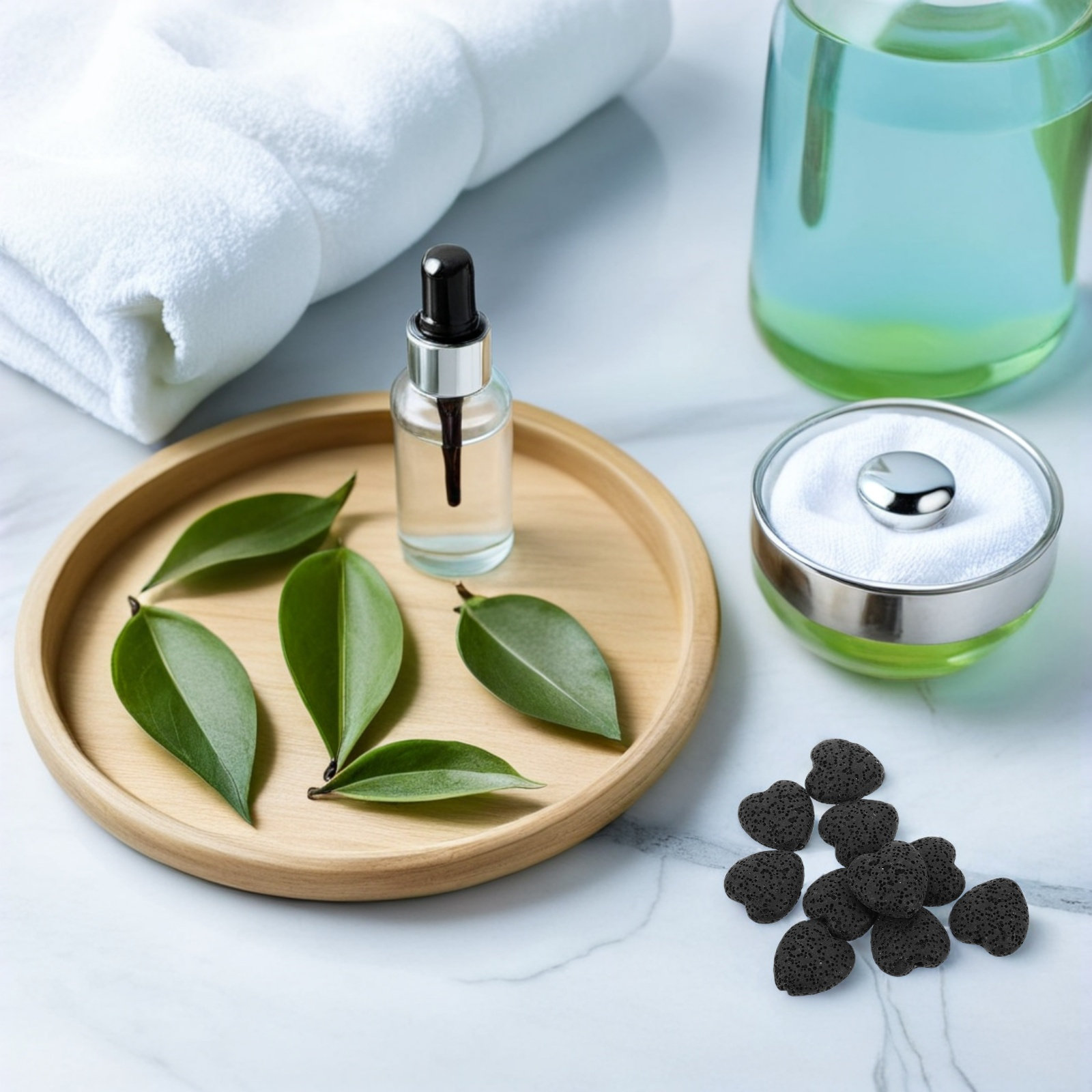 20 قطعة من أحجار اللّافا على ش - مراجعة Home Fragrance وسعره