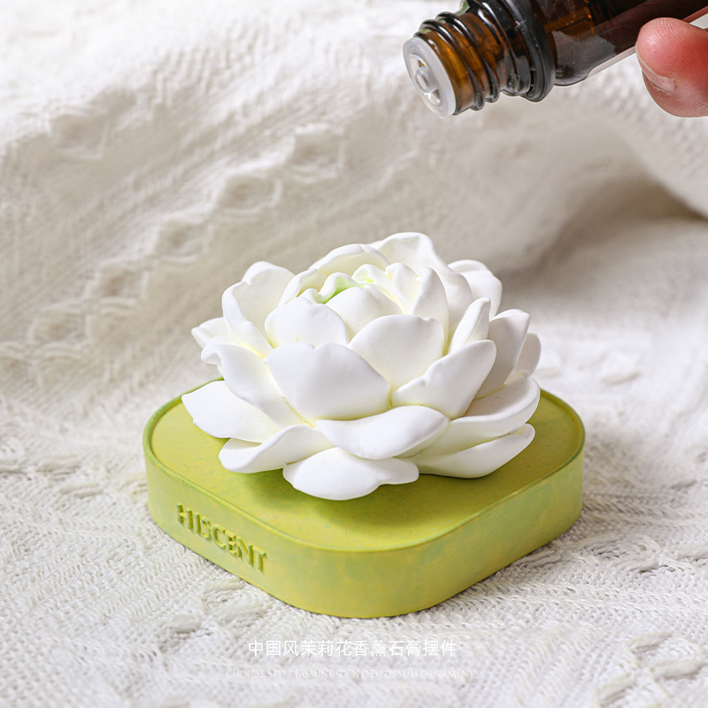 ناشر عطر الياسمين من الجبس على - مراجعة Home Fragrance Jasmine Diffuser وسعره