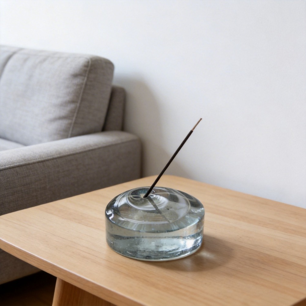 حامل بخور زجاجي بتصميم بسيط، ح - مراجعة Home Fragrance Incense Sticks وسعره