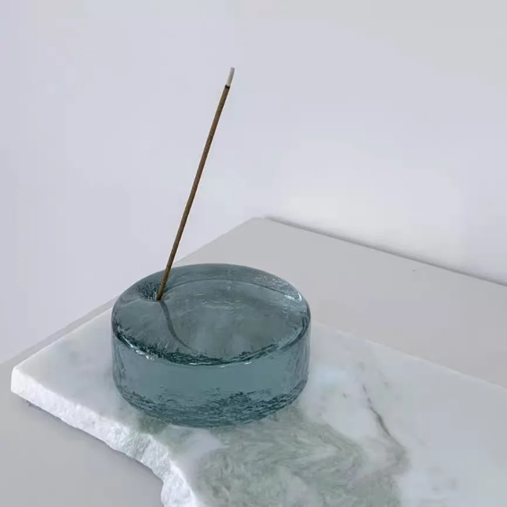 حامل بخور زجاجي بتصميم بسيط، ح - مراجعة Home Fragrance Incense Sticks وسعره